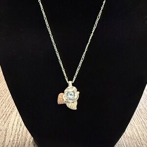 Gold and Silver Rose Necklace